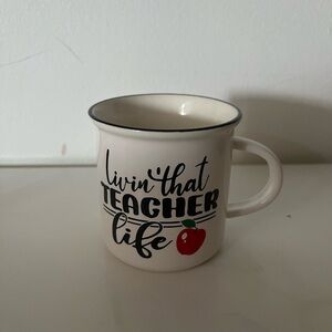 White Ceramic Teacher Mug